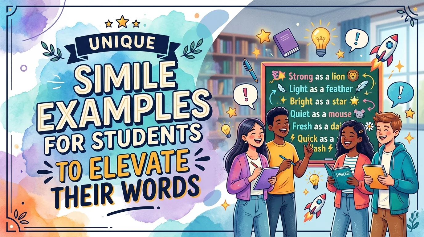 Unique Simile Examples For Students to Elevate Their Words