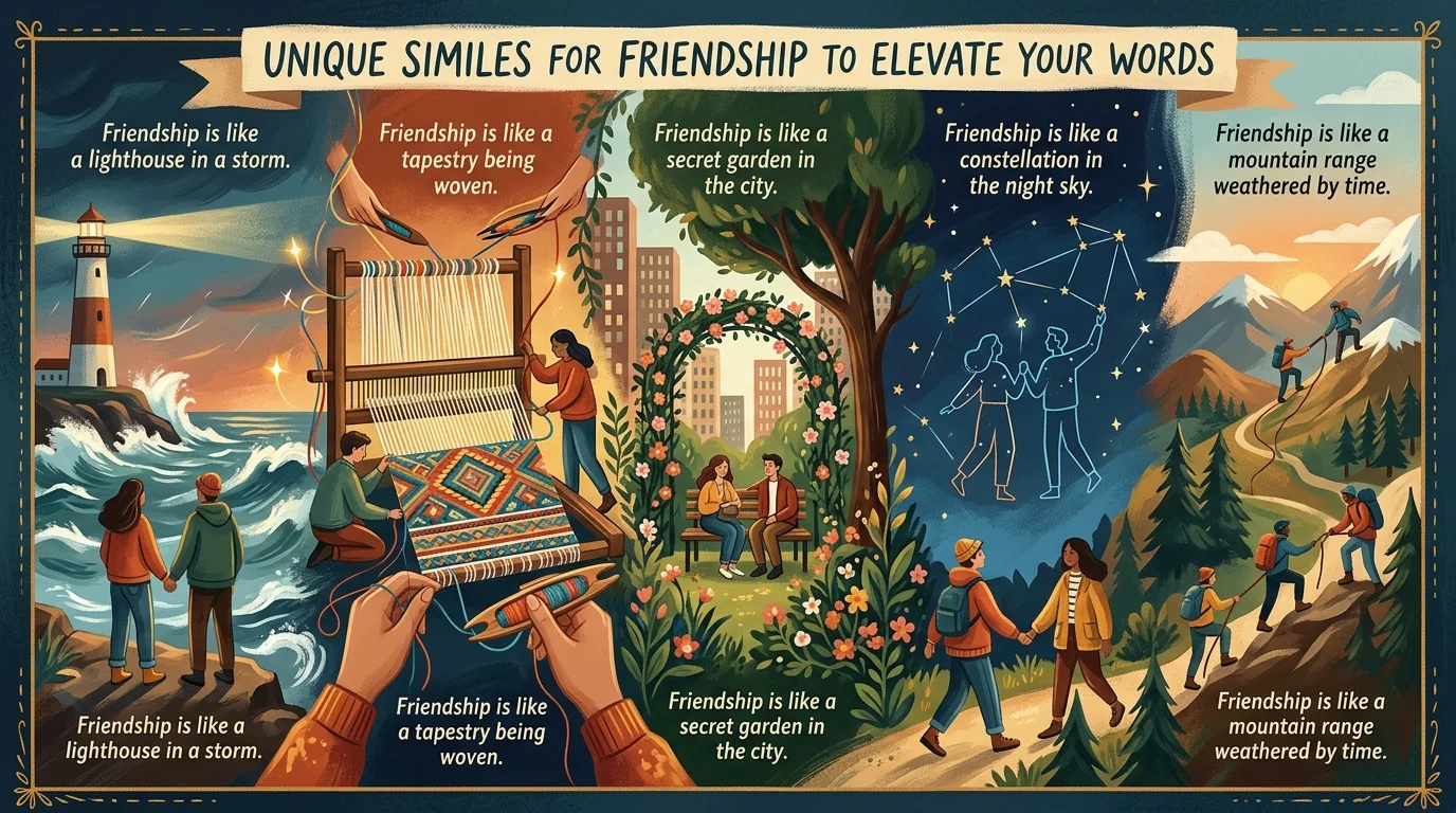 Unique Similes For Friendship to Elevate Your Words